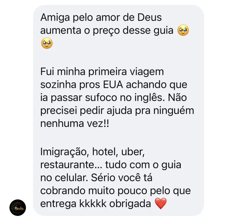 Depoimento de aluna sobre primeira viagem sozinha aos EUA com o Inglês a Bordo